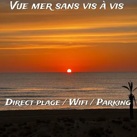 T2 Face à La Mer&village De Noël 5 Min à Pied Le Barcarès